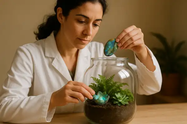 Is labradorite safe to use in damp terrariums